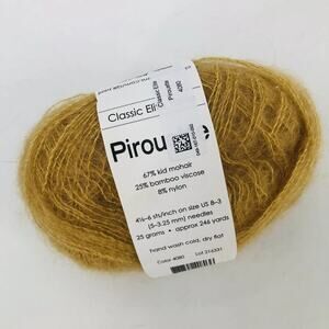 Classic Elite Mohair Bamboo Yarn Piroutte 50g Gold #4080 Knitting Crochet